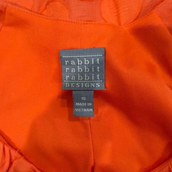 Rabbit Rabbit Rabbit Designs coral floral dress size 10 - Picture 4 of 4